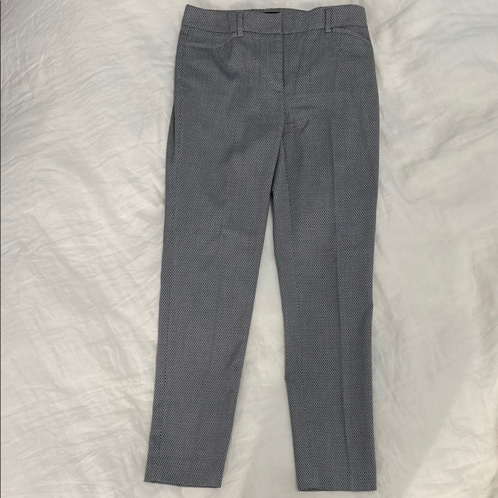 Gray Patterned Trousers